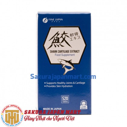 Viên uống bổ xương khớp Fine Japan Shark Cartilage 520 viên